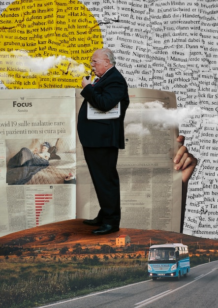 A split image showing a historical newspaper clipping about the Tillman Act next to a modern political advertisement emphasizing campaign finance transparency.