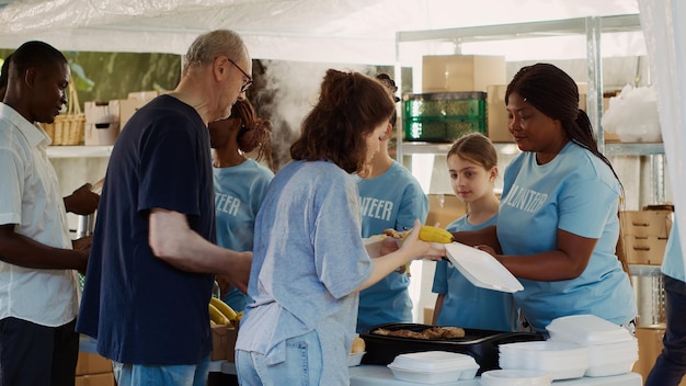 A group of people at a community health fair, engaging with representatives from various nonprofit organizations. The atmosphere is supportive and informative, highlighting the role of nonprofits in healthcare.