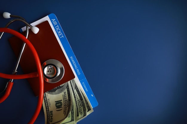 A close-up of a health insurance card along with a bill, symbolizing the costs associated with healthcare and the importance of understanding coverage limits.
