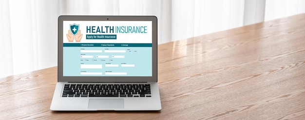 A close-up of a computer screen displaying an online health insurance provider directory, with search filters for specialty, location, and accepted insurance plans.
