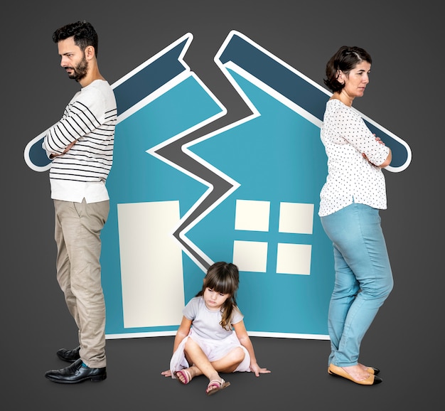 A split image showing contrasting scenes: on one side, a family struggling to find work; on the other, a family successfully employed and self-sufficient, illustrating TANF's goal.