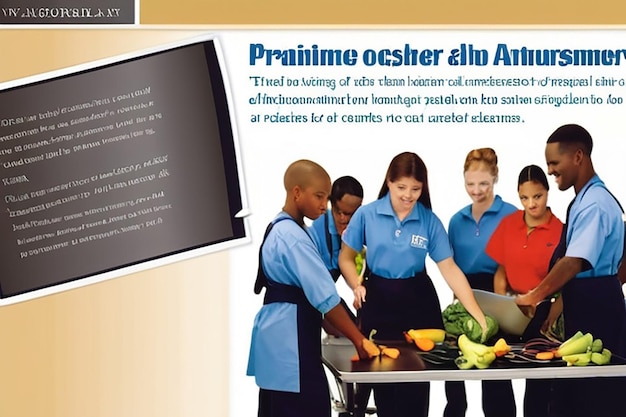 An image depicting a family attending a job training workshop, with text overlay emphasizing 