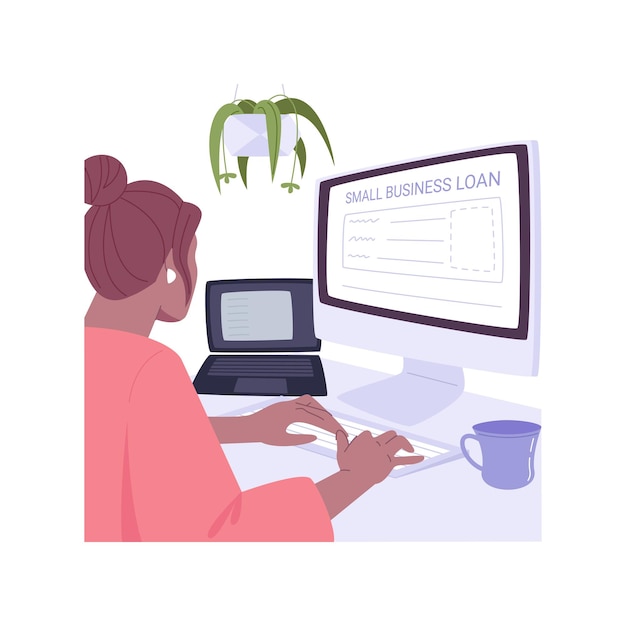 A person sitting at a desk, using a computer to fill out an online application form with the official HUD logo visible on the screen. The setting is a quiet, well-lit room, conveying a sense of focus and diligence.