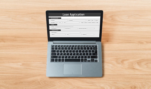 A close-up shot of an application form with the word 
