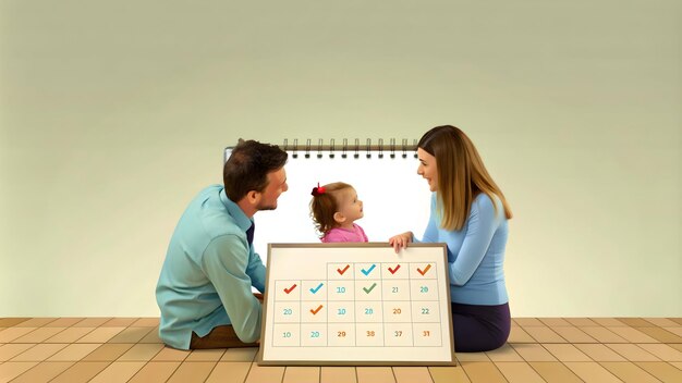 A calendar with the open enrollment dates for the Affordable Care Act highlighted, along with sticky notes showing qualifying life events like marriage, birth of a child, and job loss.